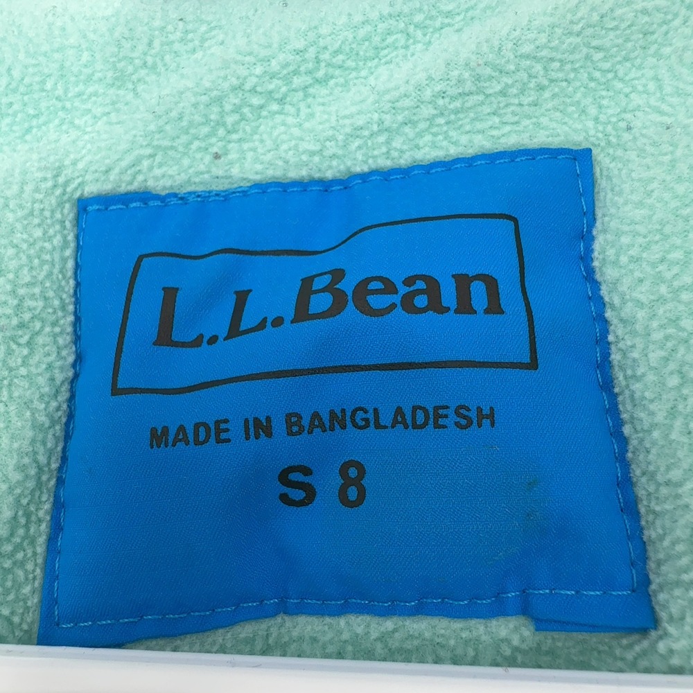 LL Bean Ski Jacket Kids S 8 Blue Nylon Thinsulate Tek2 Insulated Winter Outdoor - Picture 5 of 9